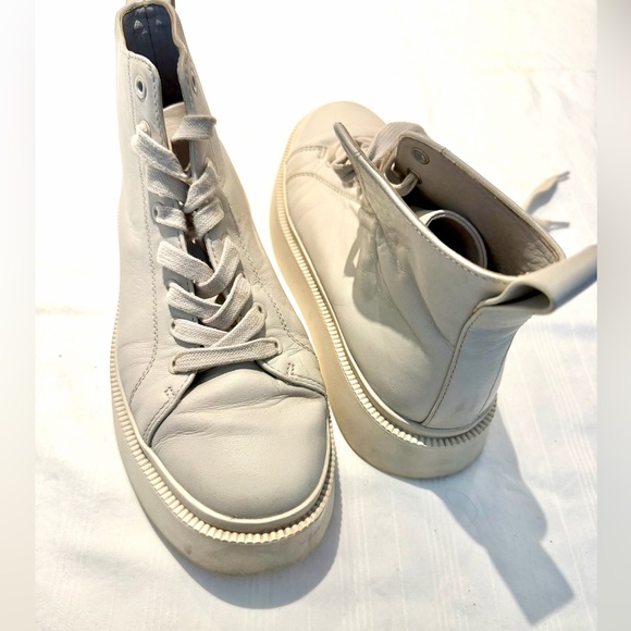 COS Women's Cream High-Top Sneakers / boots size 7 - Picture 7 of 9